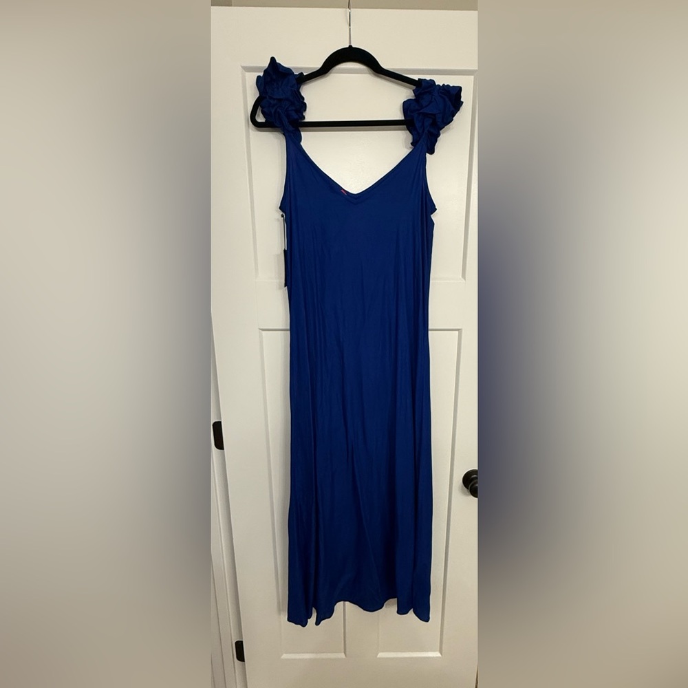 Vince Camuto Blue Cover Up Maxi Dress